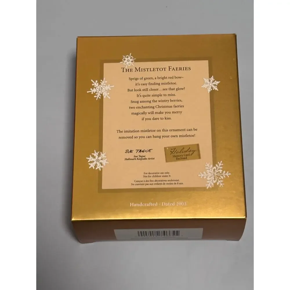Hallmark Keepsake The Mistletoes Fairies 2003 Exclusive Christmas Ornament New
